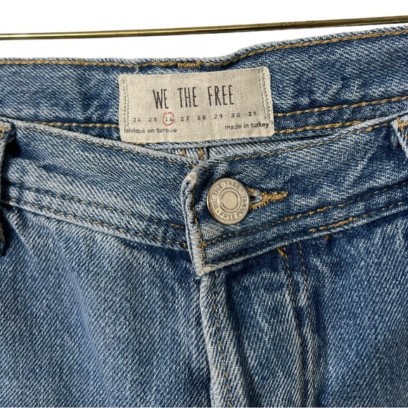 FREE PEOPLE WE THE FREE Maggie Distressed Crop Jeans - Picture 8 of 10